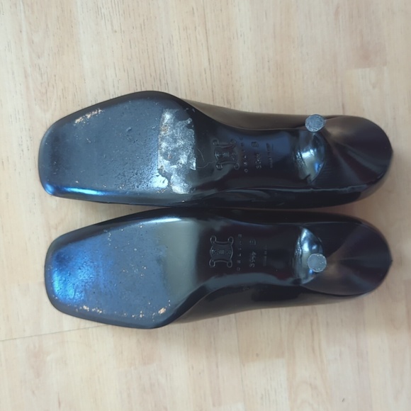 Celine black pattern leather high heel - Picture 7 of 9